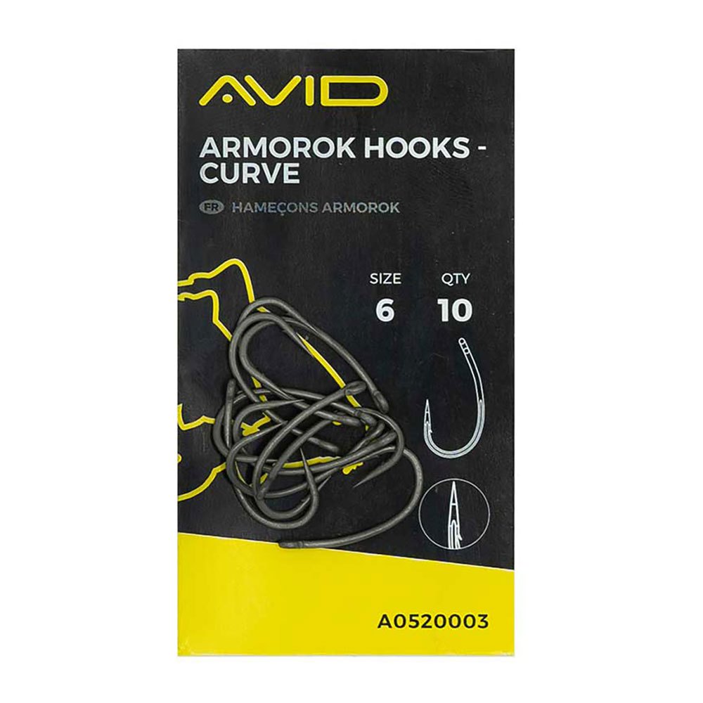 Купить Avid carp A0520001 Armorok Curve Крюк Черный  Black Nickel 2  7ft.ru в интернет магазине Семь Футов