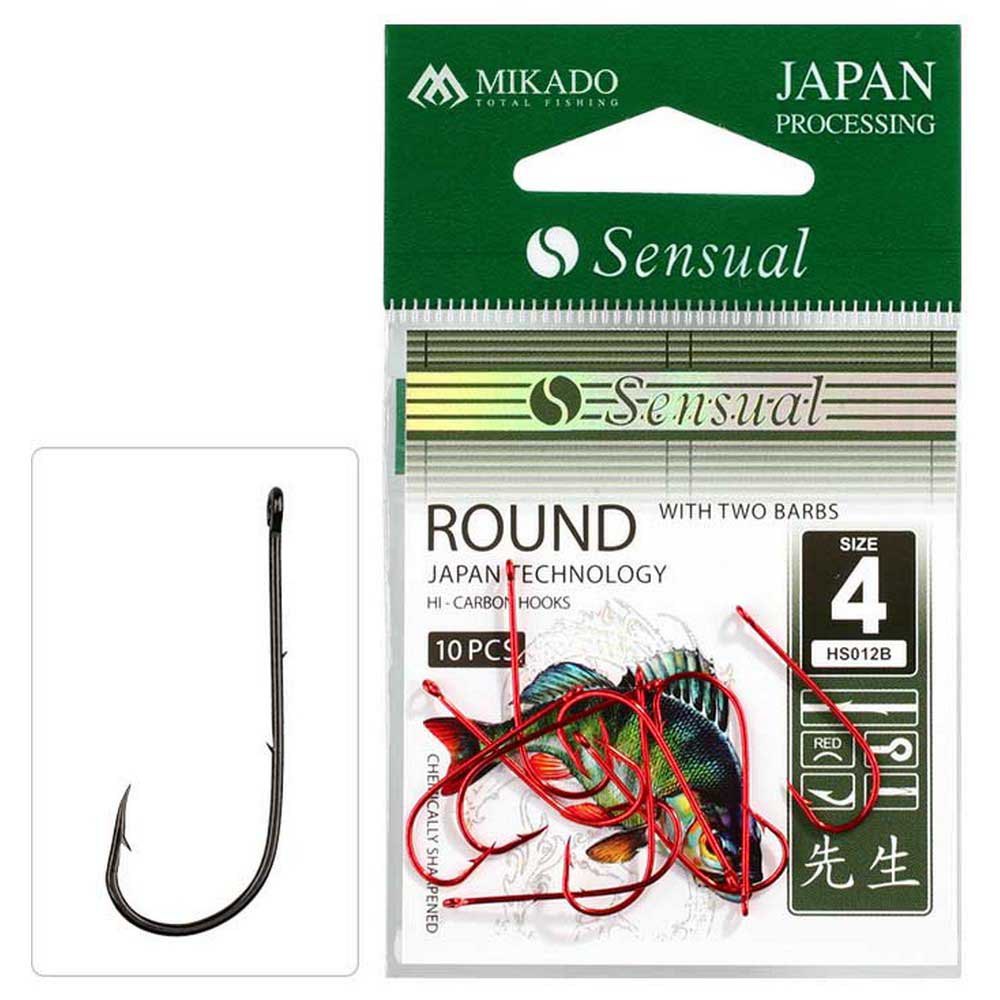 Купить Mikado HS012B-10B Sensual Round Barbed Крючки С Одним Глазком Серебристый Black Nickel 10  7ft.ru в интернет магазине Семь Футов