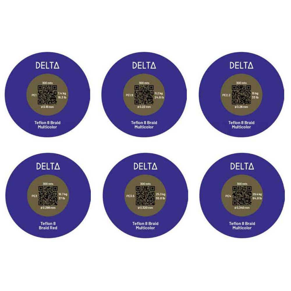 Купить Delta DELTAMULTIB100064.8 Teflon 8 Braid 1000 m Плетеный Многоцветный Multicolour 0.360 mm  7ft.ru в интернет магазине Семь Футов