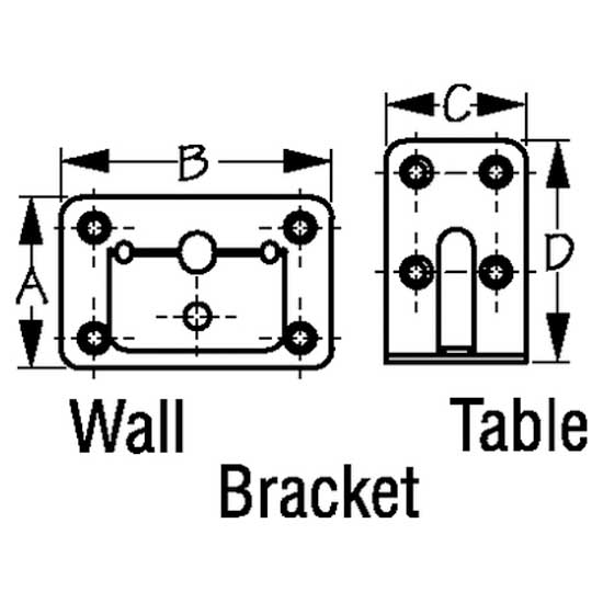 Купить Sea-dog line 354-2213201 Table Brackets Серебристый  Stainless Steel 7ft.ru в интернет магазине Семь Футов