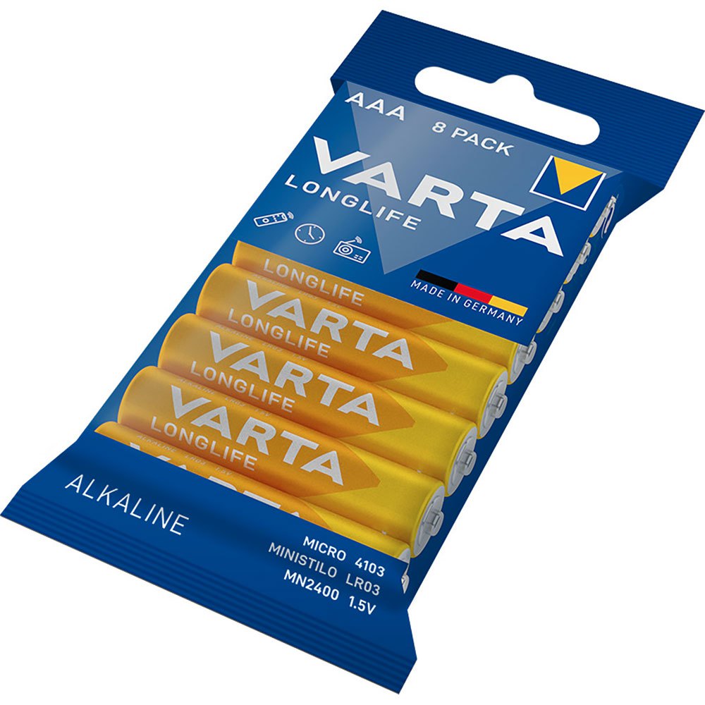 Купить Varta 04103101328 1x8 Longlife AAA LR 3 Аккумуляторы Голубой Blue 7ft.ru в интернет магазине Семь Футов