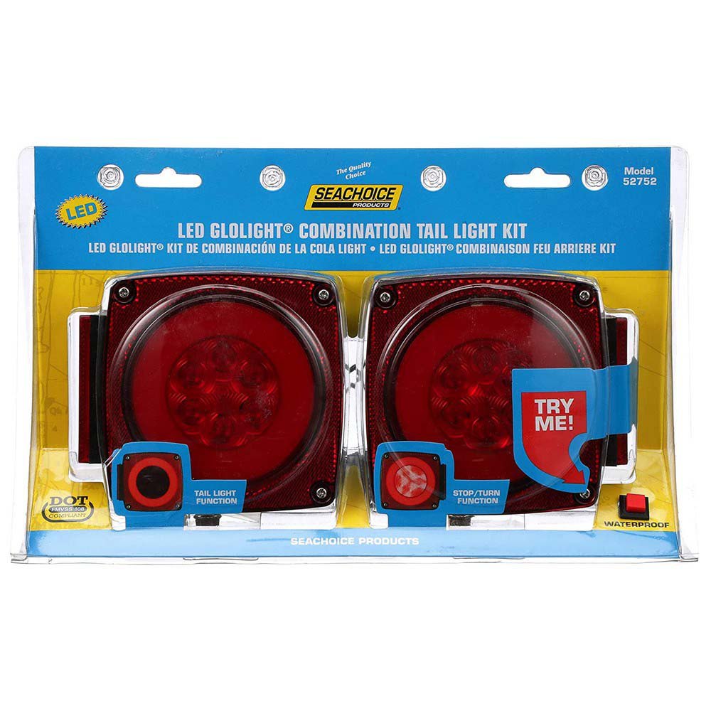 Купить Seachoice 50-52911 Комплект освещения для погружного прицепа Красный Red / Black 7ft.ru в интернет магазине Семь Футов