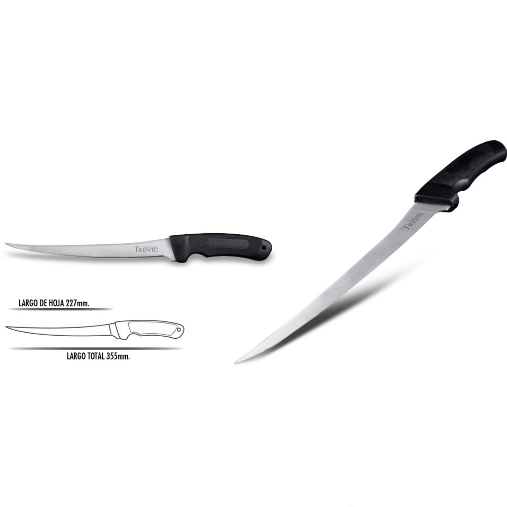 Купить Trento 131900 Fisherman XL Нож Серебристый  Black 227 mm  7ft.ru в интернет магазине Семь Футов