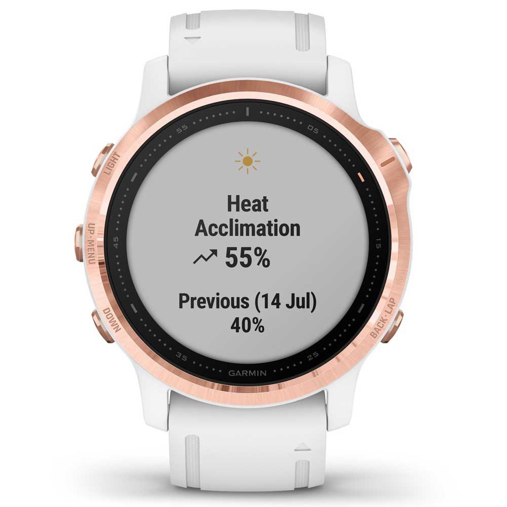 Купить Garmin 010-02159-11 Fenix 6S Pro Часы Белая  Rose Gold / White 7ft.ru в интернет магазине Семь Футов