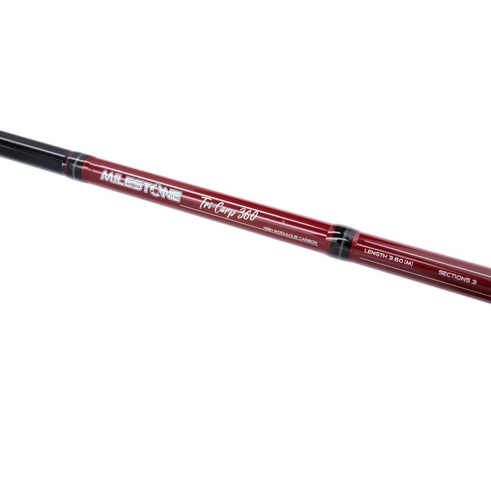 Купить Mikado WAA849-390-3.0 Milestone Tri-Carp Удочка Для Ловли Карпа Черный Black / Red 3.90 m  7ft.ru в интернет магазине Семь Футов