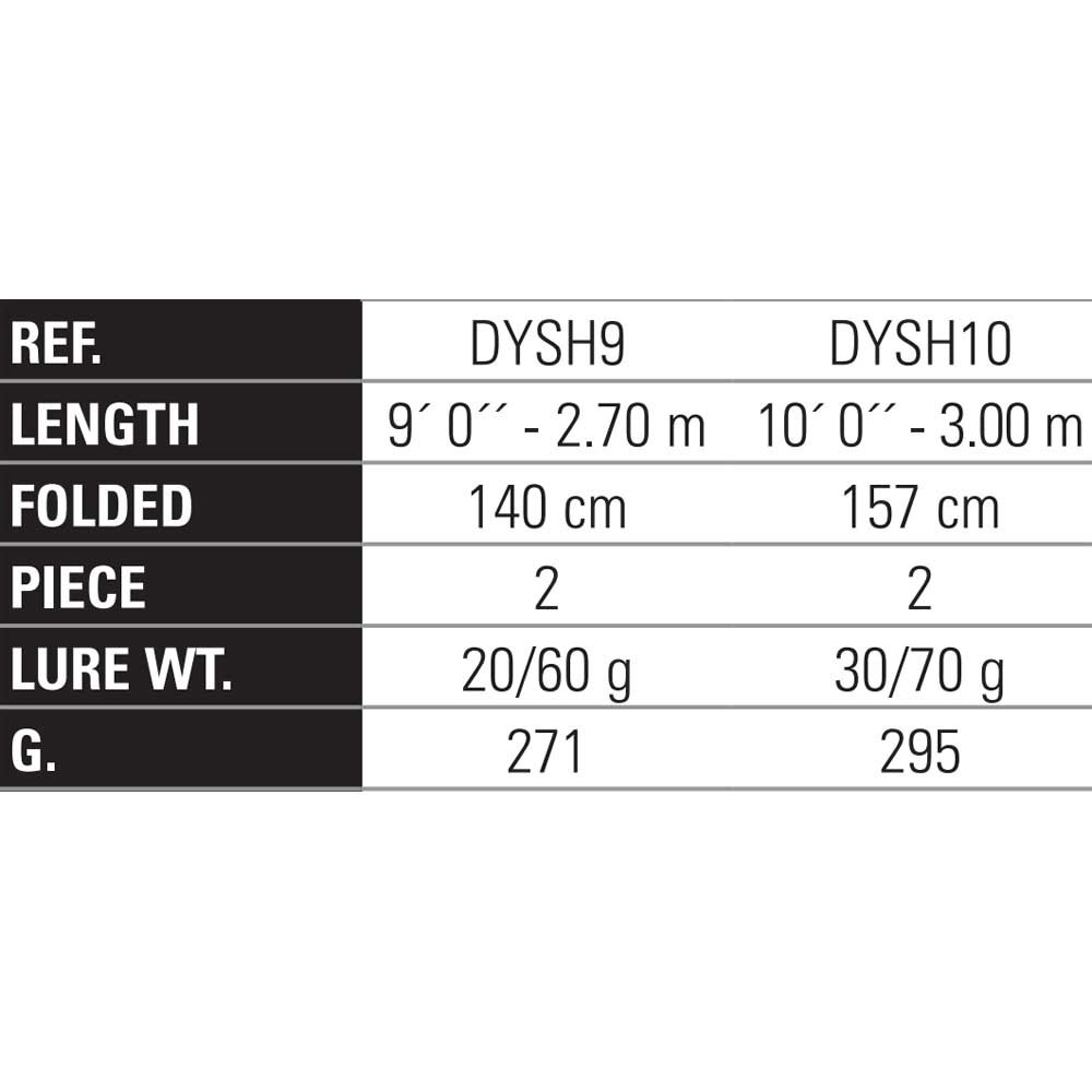 Купить Yokozuna DYSH9 Spin H Series Спиннинговая Удочка Черный 2.70 m  7ft.ru в интернет магазине Семь Футов