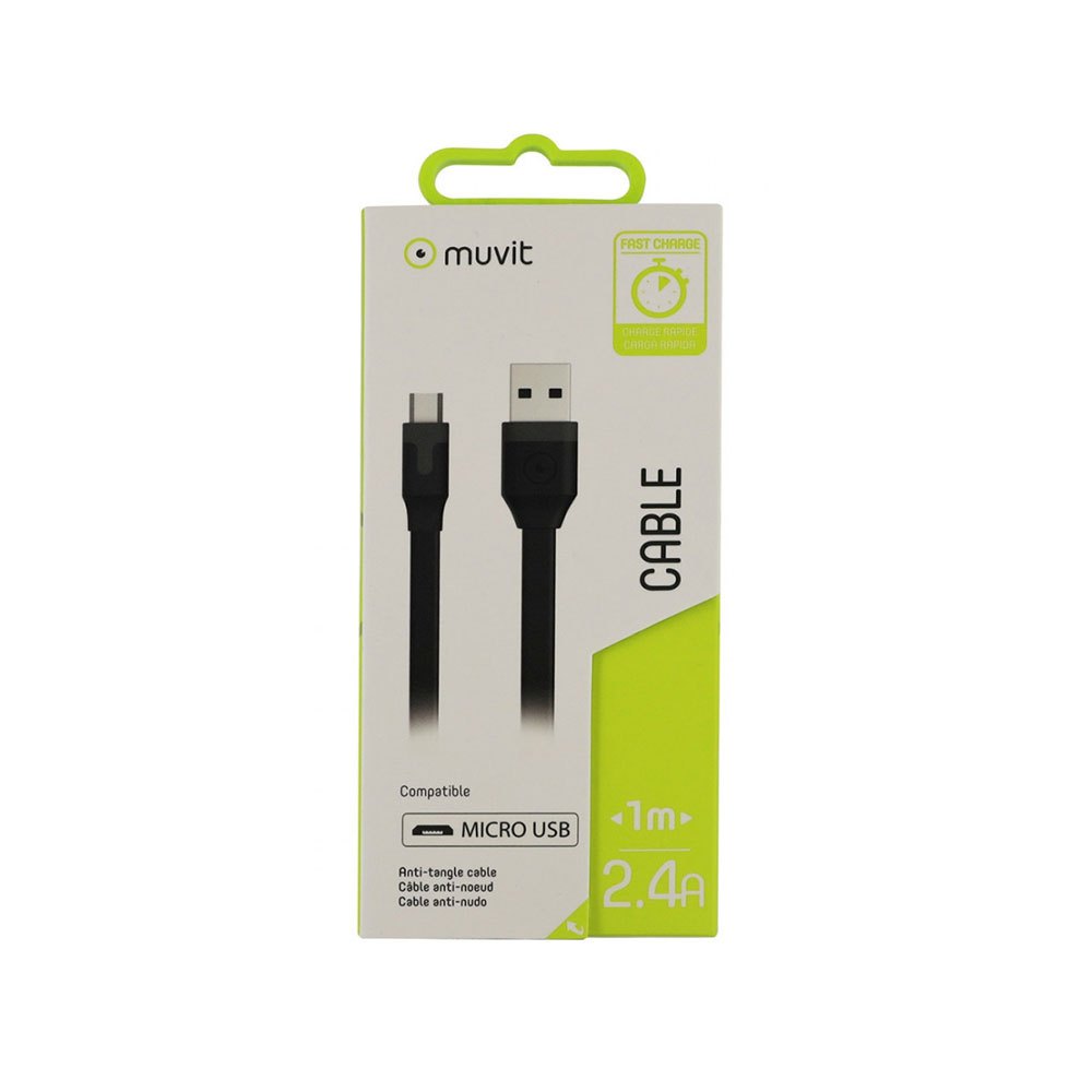 Купить Muvit MUUSC0159 USB-кабель к Micro USB 2.4 1 M Черный Black 7ft.ru в интернет магазине Семь Футов