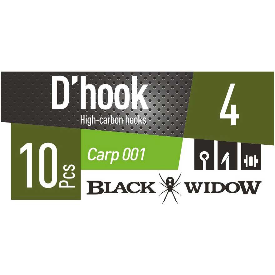 Купить Daiwa DHBWC0014 D Black Widow Carp 001 Крюк Черный  Black 4  7ft.ru в интернет магазине Семь Футов