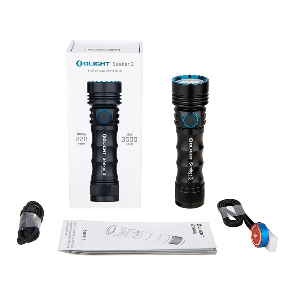 Купить Olight OL-4051 Seeker 3 Фонарик Серебристый  Black 3500 Lumens  7ft.ru в интернет магазине Семь Футов