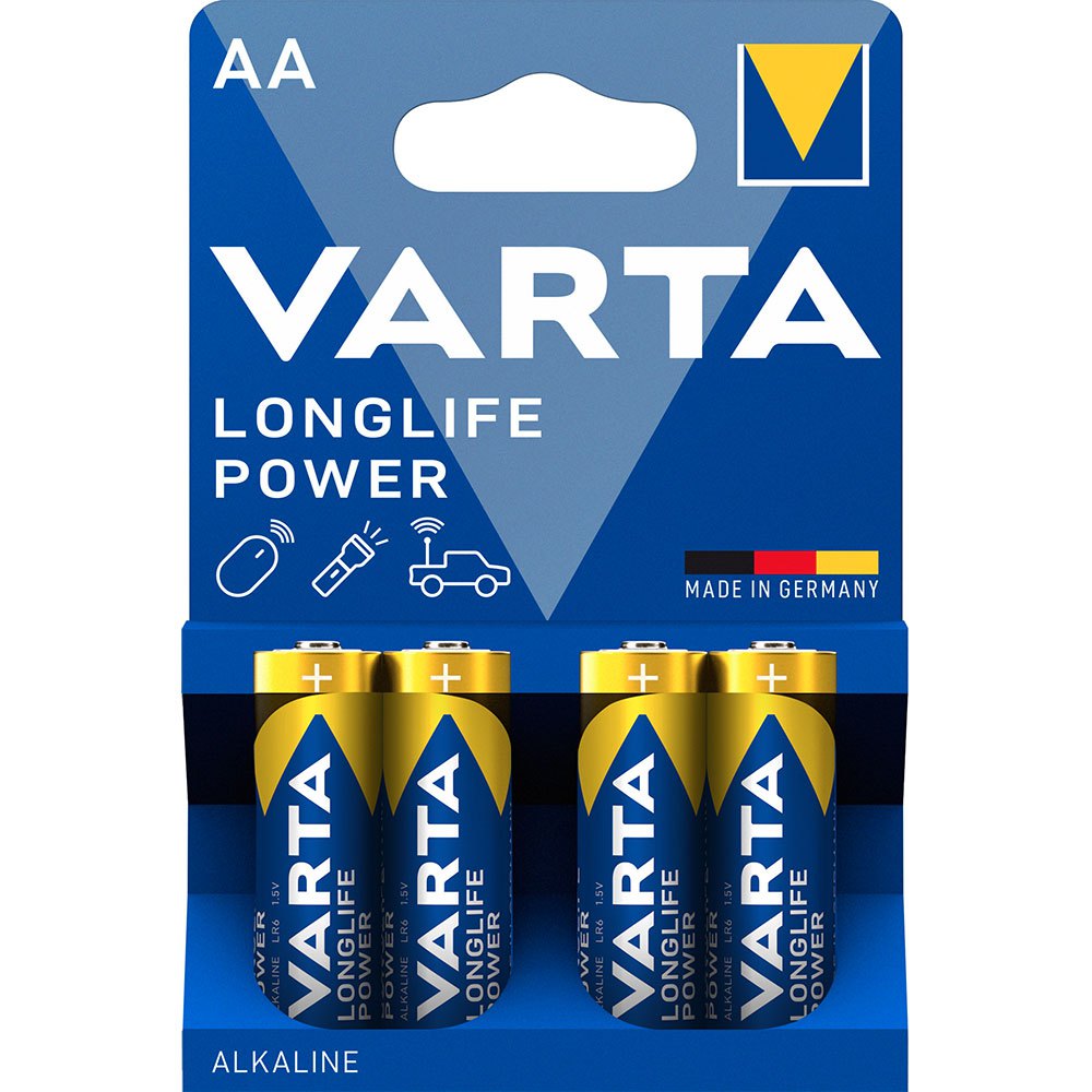 Купить Varta 38430 Longlife Power Mignon AA LR06 Аккумуляторы Голубой Blue 7ft.ru в интернет магазине Семь Футов