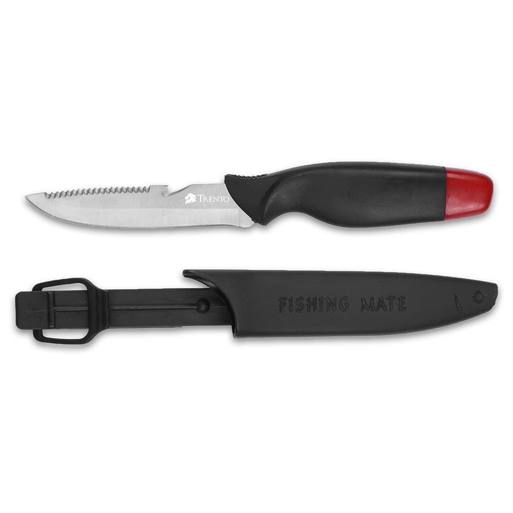 Купить Trento 131597 Fisherman 250 Нож Серебристый  Black / Red 7ft.ru в интернет магазине Семь Футов