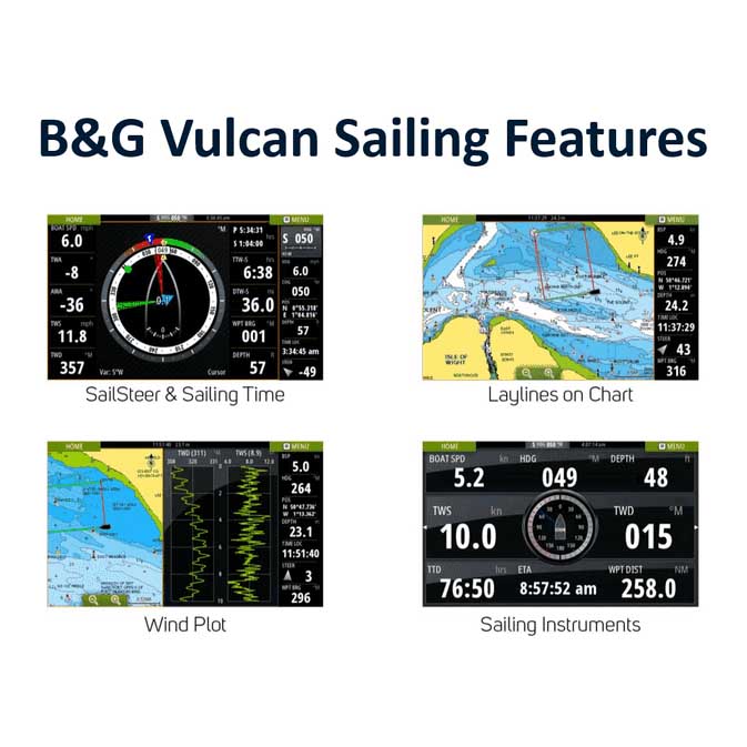 Купить B&G 000-13214-001 Vulcan9 FS С картографией Черный  No Transducer  7ft.ru в интернет магазине Семь Футов