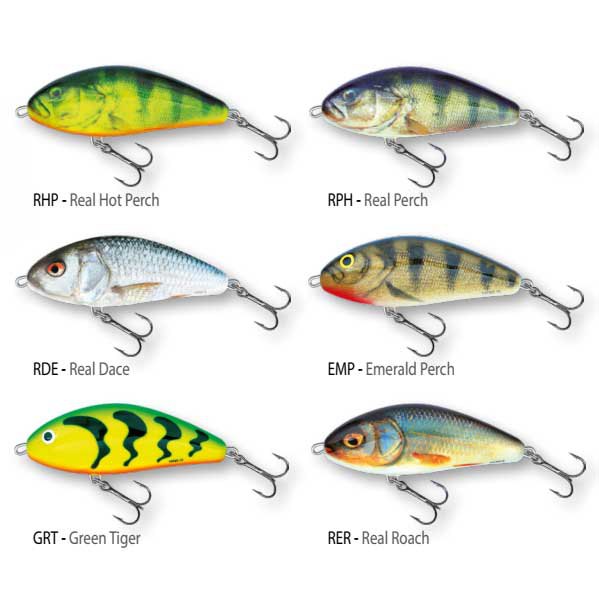 Купить Salmo QFA004 Fatso 100 Mm 48g Многоцветный  Emerald Perch 7ft.ru в интернет магазине Семь Футов