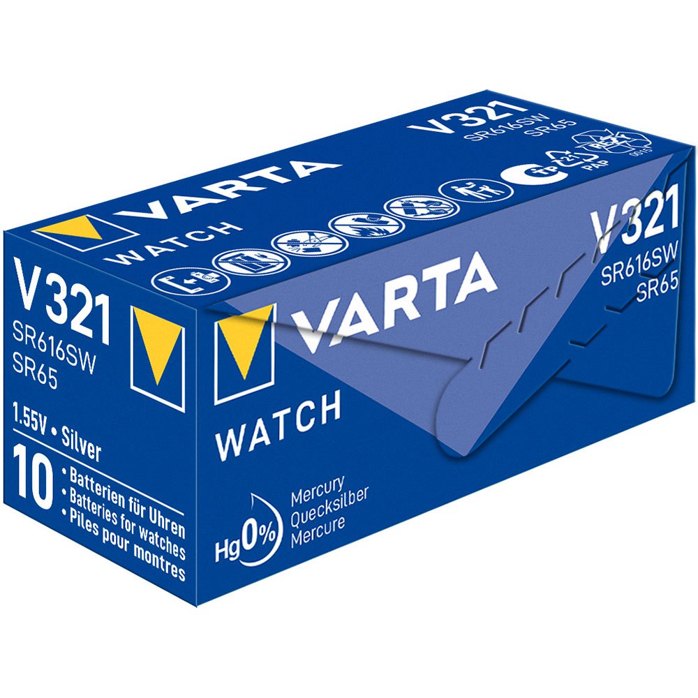 Купить Varta 0321101111 1 V 321 Аккумуляторы Серебристый Silver 7ft.ru в интернет магазине Семь Футов