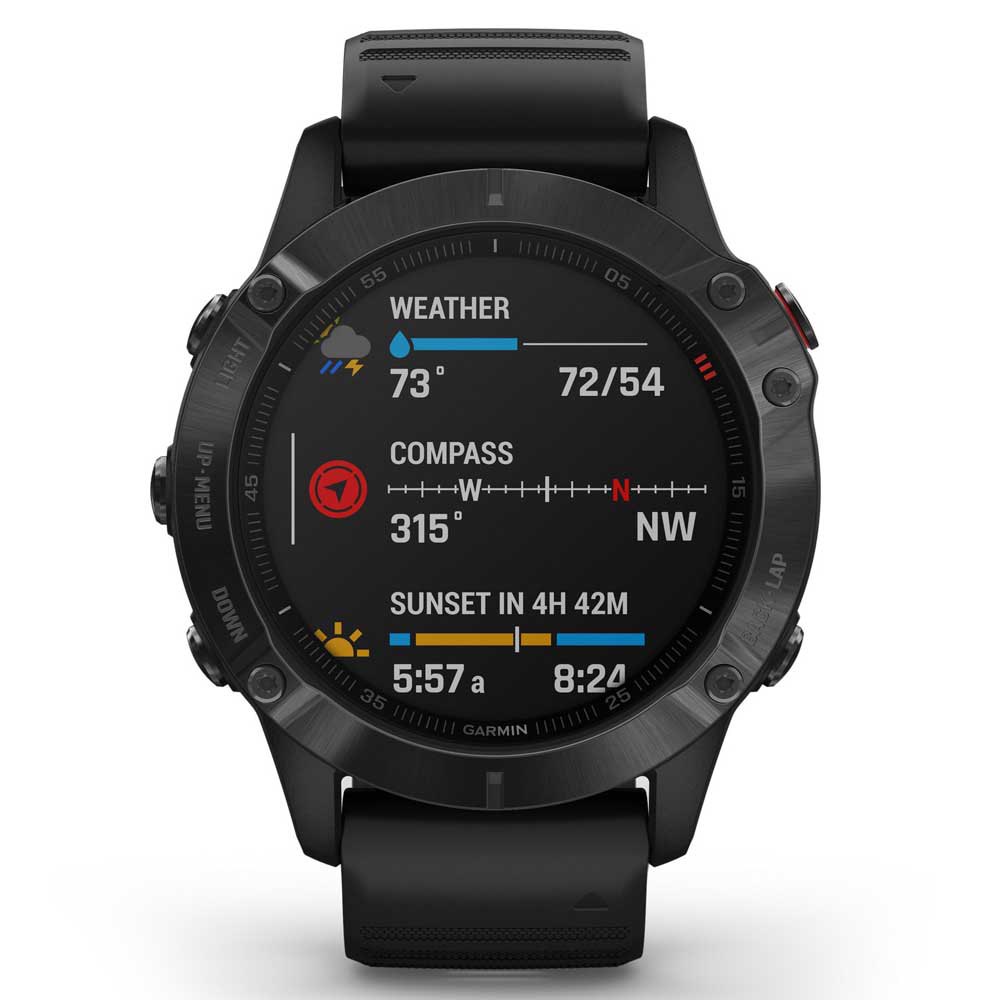 Купить Garmin 010-02158-02 Fenix 6 Pro Часы Черный  Black / Black 7ft.ru в интернет магазине Семь Футов