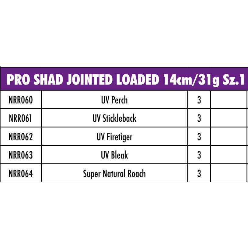 Купить Fox rage NRR061 Pro Shad Jointed Loaded 140 Mm Многоцветный UV Stickleback 7ft.ru в интернет магазине Семь Футов