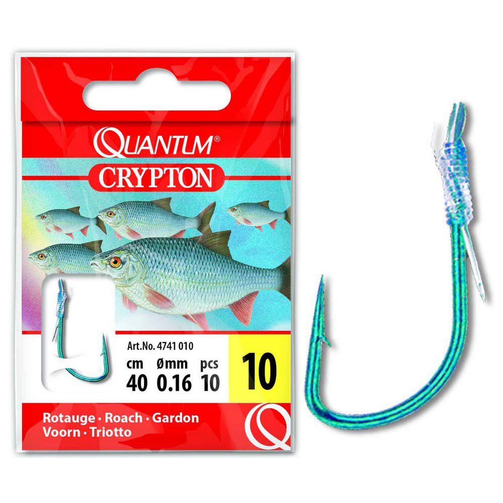 Купить Quantum fishing 4741018 Crypton Roach 0.100 Mm Связанные Крючки Серебристый Blue 18  7ft.ru в интернет магазине Семь Футов