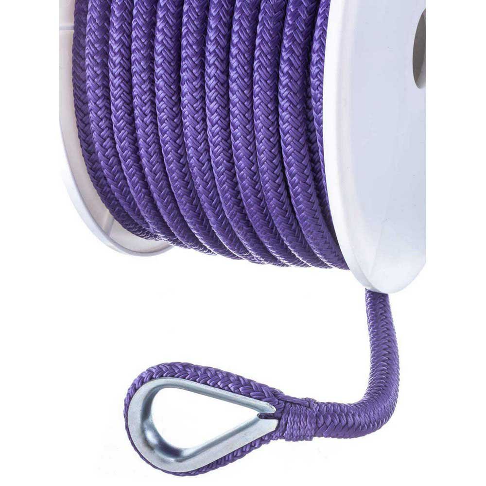 Купить Seachoice 50-42231 Nylon Анкерная веревка с двойной оплеткой 30.5 m Фиолетовый Purple 3/8´´  7ft.ru в интернет магазине Семь Футов