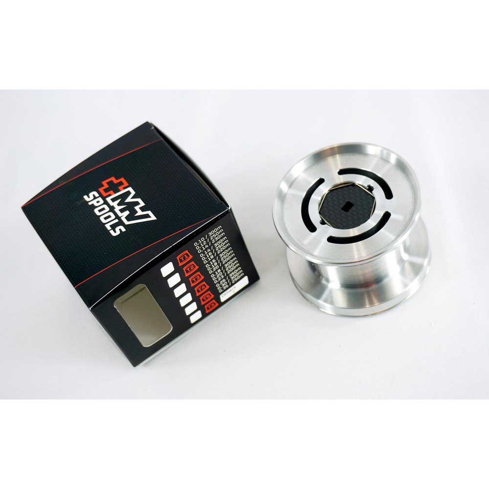 Купить MV Spools MV1-FL-T6-SILVER MV1 Прямая алюминиевая запасная шпуля Серебристый Silver T6  7ft.ru в интернет магазине Семь Футов