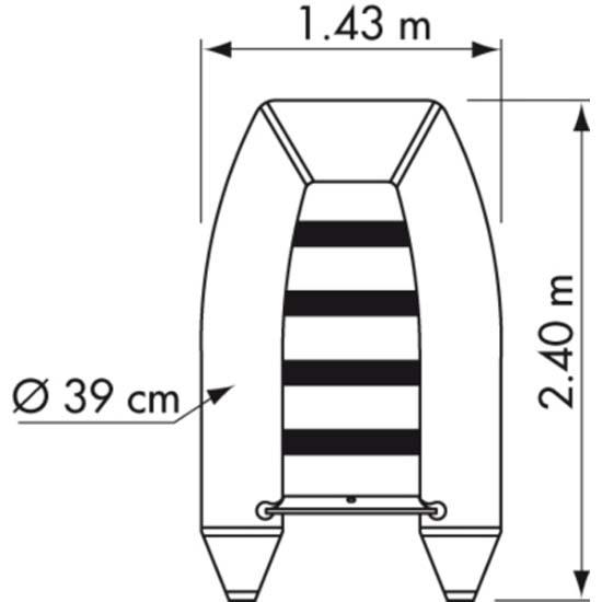 Купить Plastimo 61166 Raid II P240SH Надувная лодка Голубой Navy Blue 4 Places  7ft.ru в интернет магазине Семь Футов