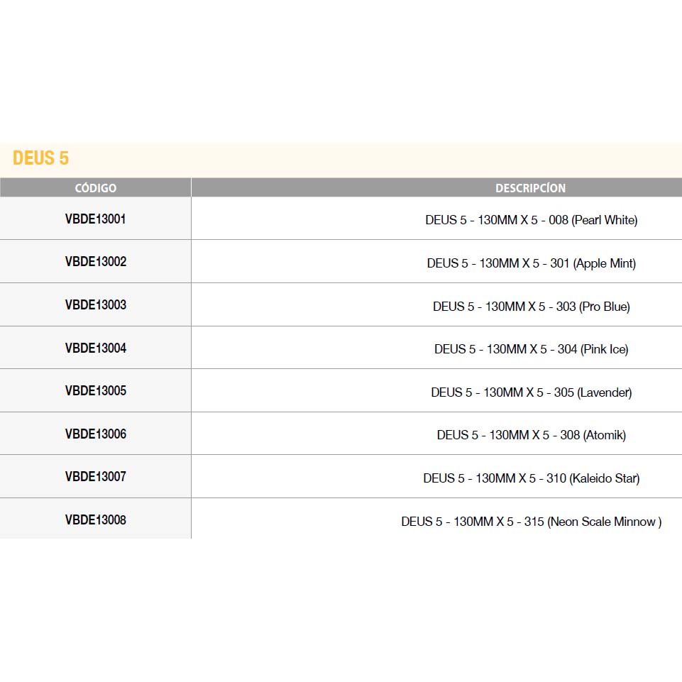 Купить Biwaa VBDE13001 Deus 5 130 Mm Многоцветный  08 7ft.ru в интернет магазине Семь Футов