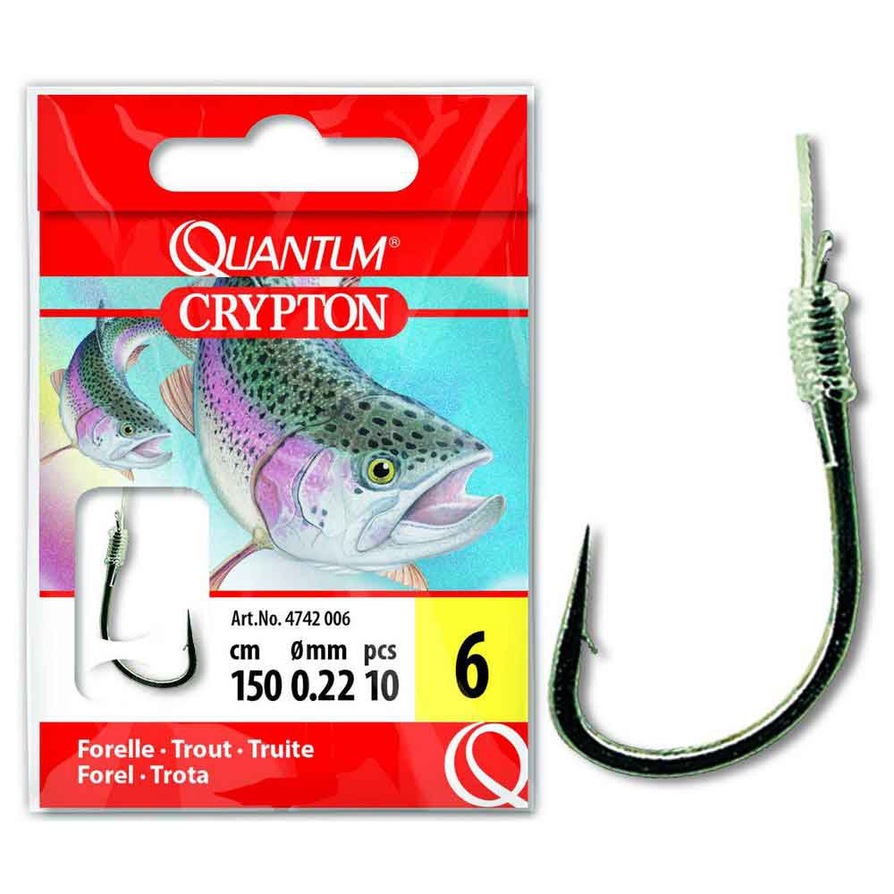 Купить Quantum fishing 4742112 Crypton Trout 0.160 Mm Связанные Крючки Черный Black / Nickel 12  7ft.ru в интернет магазине Семь Футов