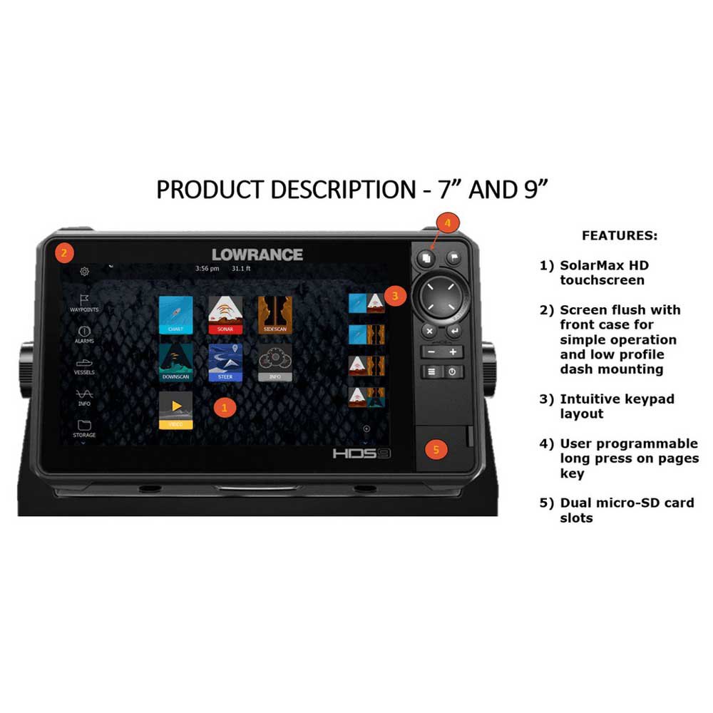 Купить Lowrance 000-14418-001 HDS-7 Live Черный  Black 7ft.ru в интернет магазине Семь Футов