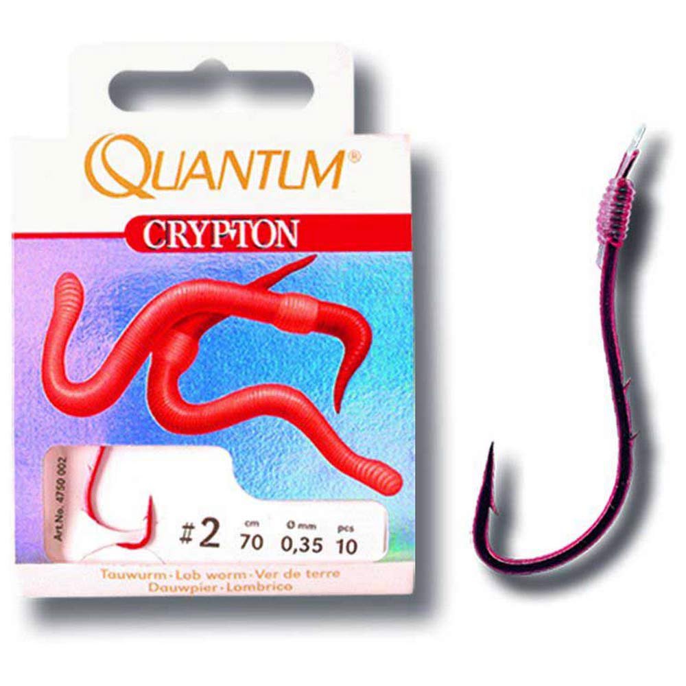 Купить Quantum fishing 4750006 Crypton Lob Worm 0.250 Mm Связанные Крючки Черный Red 6  7ft.ru в интернет магазине Семь Футов