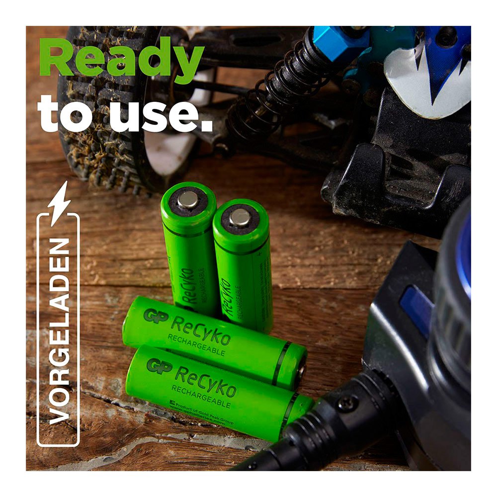 Купить Gp batteries 12085AAAHCE-C2 ReCyko NiMH AAA 850mAh Аккумуляторы Зеленый Green 7ft.ru в интернет магазине Семь Футов