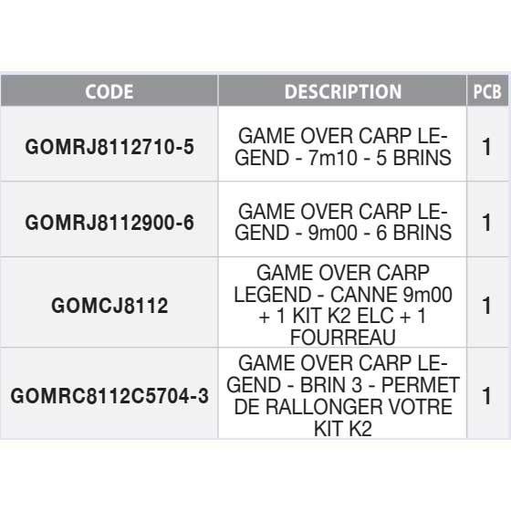 Купить Garbolino GOMCJ8112 Game Over Carp Legend+K2 ELC+Cover Комплект Серебристый 9.00 m  7ft.ru в интернет магазине Семь Футов