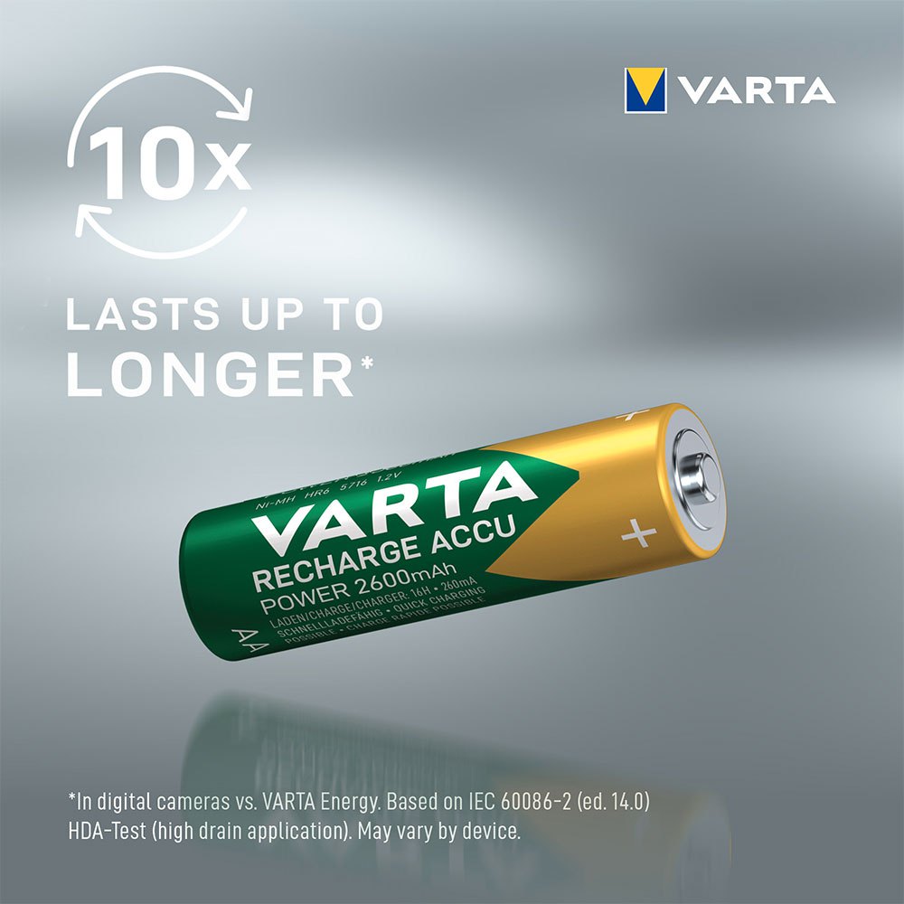 Купить Varta 38657 AA NiMH 2600mAh Mignon 1x4 AA NiMH 2600mAh Mignon Аккумуляторы Зеленый Green 7ft.ru в интернет магазине Семь Футов