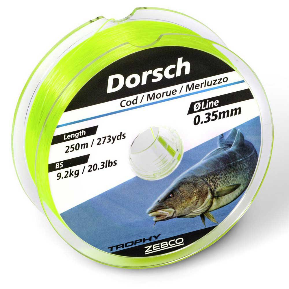 Купить Zebco 2006035 Trophy Cod Мононить 250 м Желтый  Fluo Yellow 0.350 mm  7ft.ru в интернет магазине Семь Футов