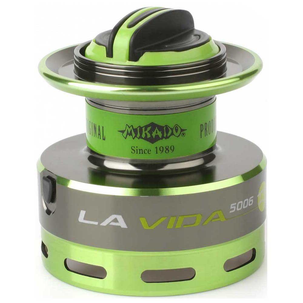 Купить Mikado KDA099-4006 La Vida FD Спиннинговая Катушка Черный Black / Green 4000  7ft.ru в интернет магазине Семь Футов