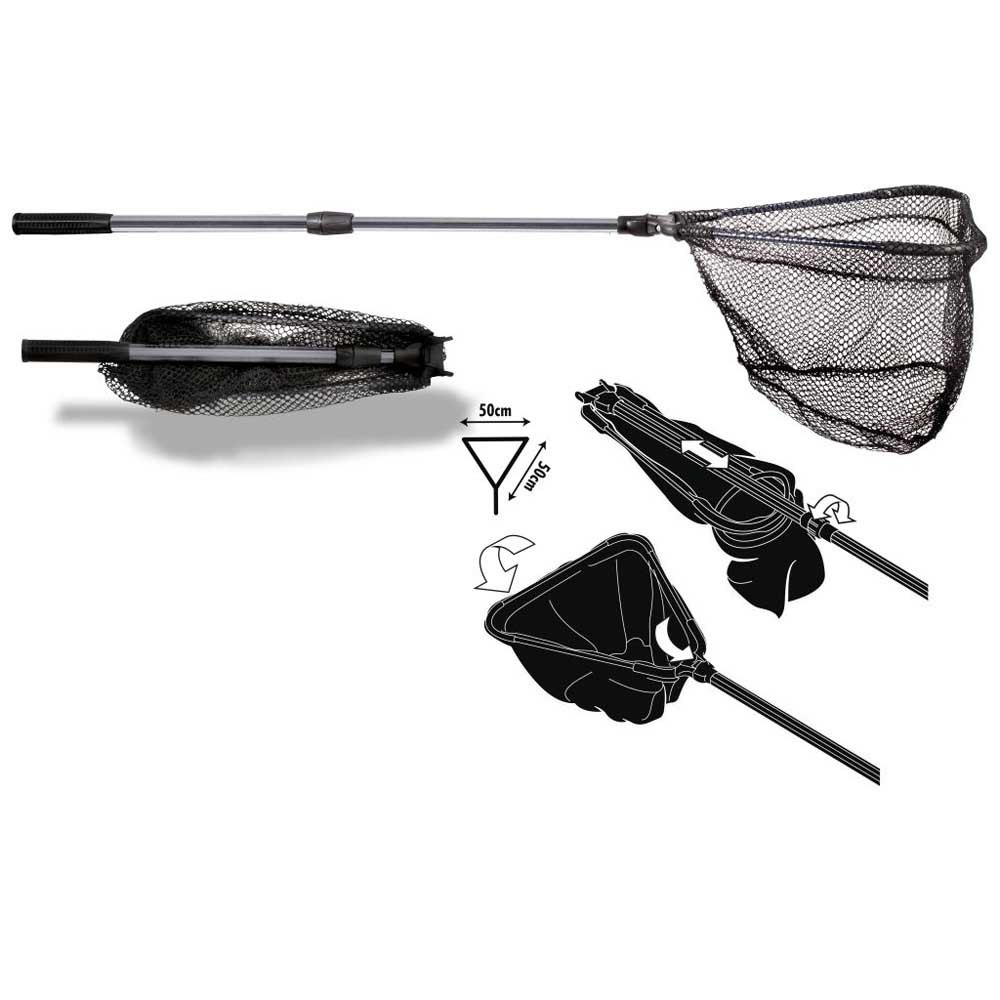 Купить Quantum fishing 7070210 Q-Kajak Landing Net Серый  Black / Grey 7ft.ru в интернет магазине Семь Футов