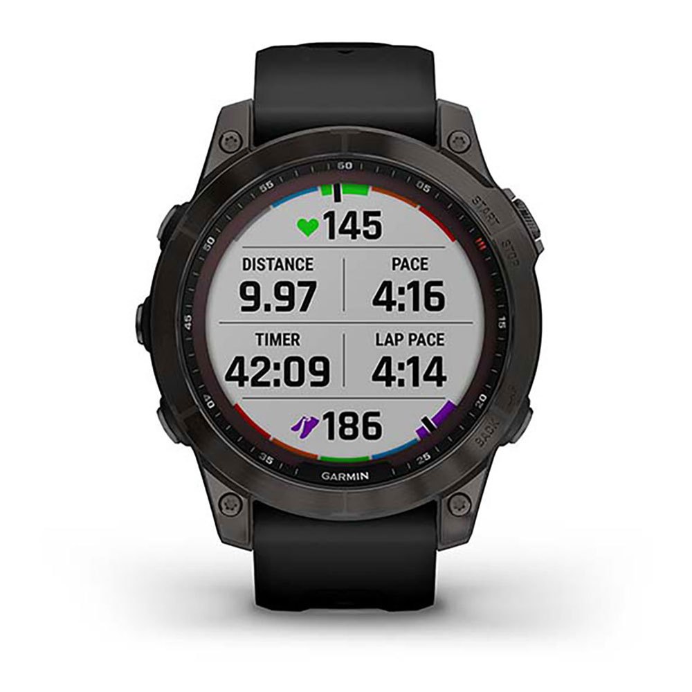 Купить Garmin 010-02540-21 Fenix 7 Sapphire Solar Часы Черный  Carbon Grey DLC Titanium / Black 7ft.ru в интернет магазине Семь Футов