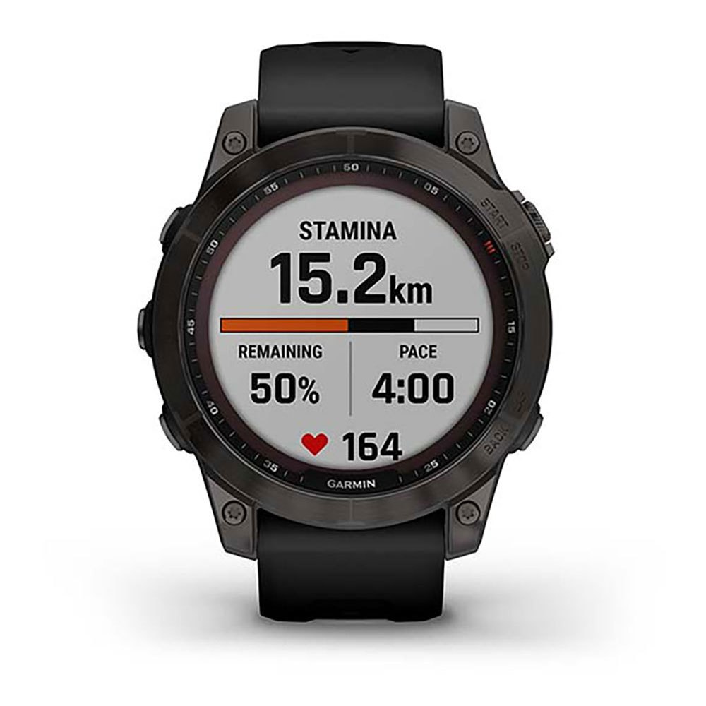 Купить Garmin 010-02540-35 Fenix 7 Sapphire Solar Часы Черный  Black DLC Titanium / Black 7ft.ru в интернет магазине Семь Футов