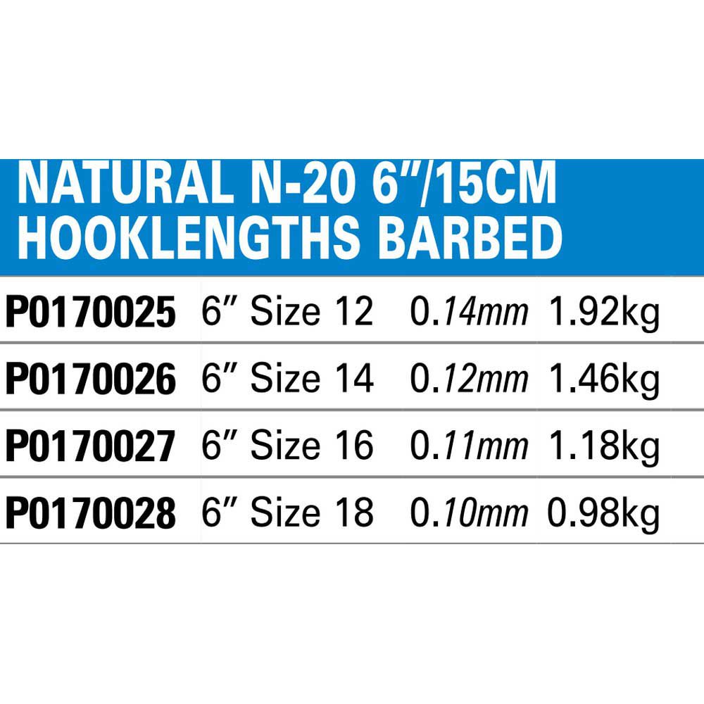 Купить Preston innovations P0170027 Natural N-20 Barbed Лидер 15 см Серебристый Black Nickel 18  7ft.ru в интернет магазине Семь Футов