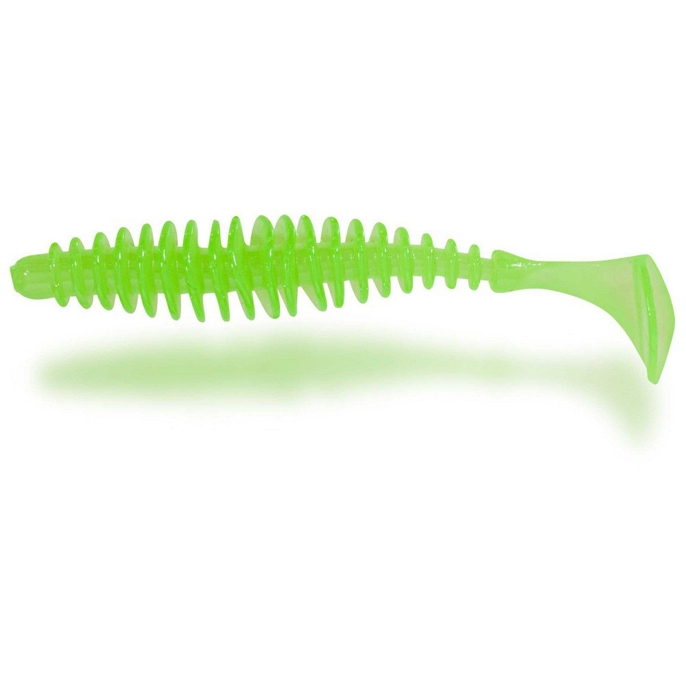 Купить Magic trout 3279406 T-Worm Paddler Мягкая Приманка 55 Mm 1.5g Оранжевый Neon Green 7ft.ru в интернет магазине Семь Футов