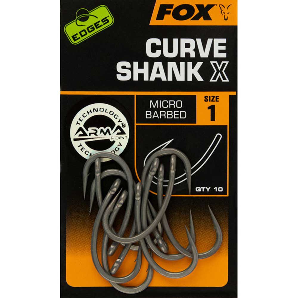 Купить Fox international CHK222 Edges Крючок с изогнутым хвостовиком X Серый Silver 2 | Семь футов в интернет магазине Семь Футов