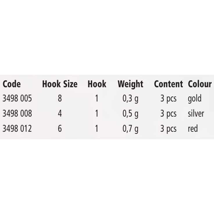 Купить Magic trout 3498012 Golden T Джиг-голова-3 Единицы Красный Red 0.7 g  7ft.ru в интернет магазине Семь Футов