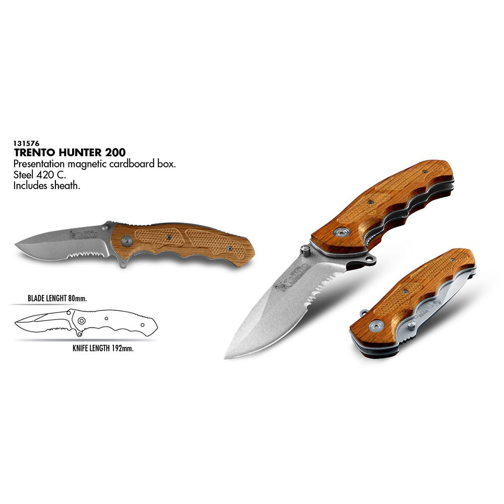 Купить Trento 131576 Hunter 200 Карманный нож Золотистый Brown 80 mm  7ft.ru в интернет магазине Семь Футов