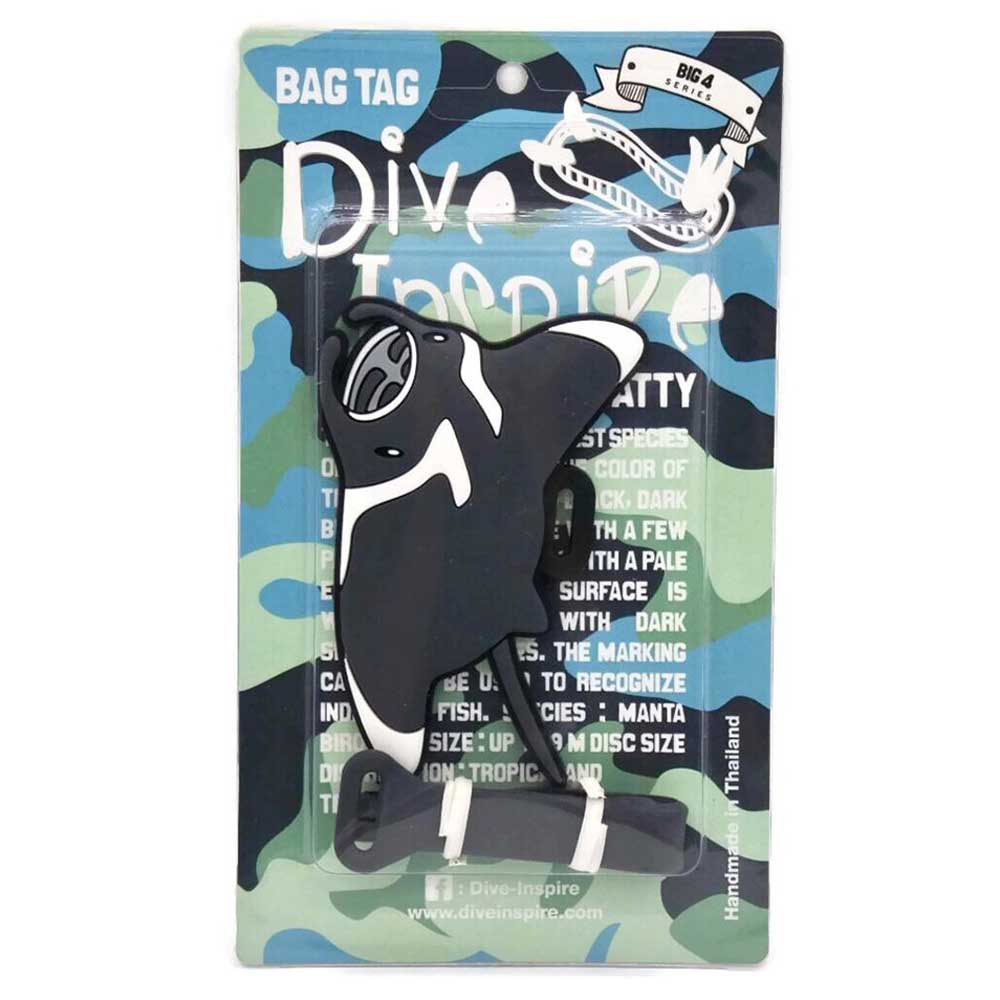 Купить Dive inspire BT-009 Matty Брелок для ключей Manta Ray Черный Black / White 7ft.ru в интернет магазине Семь Футов