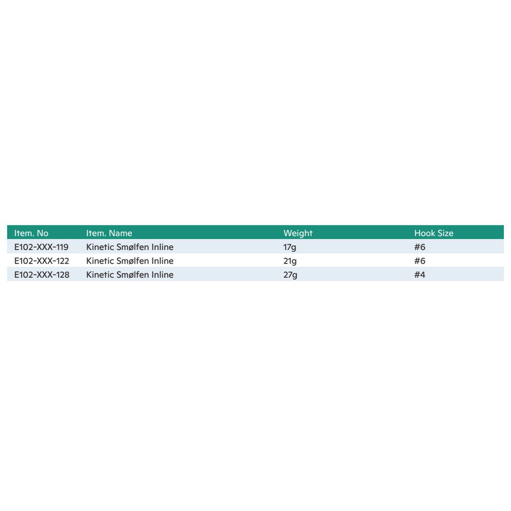 Купить Kinetic E102-273-119 Smolfen Inline 17g Джиг Многоцветный Green / Silver 7ft.ru в интернет магазине Семь Футов