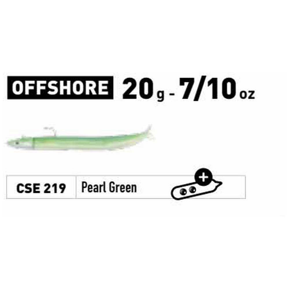 Купить Fiiish CSE219 Crazy Sand Eel Combo Offshore Мягкая приманка 150 Mm 20g Зеленый Pearl Green 7ft.ru в интернет магазине Семь Футов