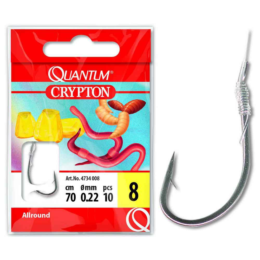 Купить Quantum fishing 4734012 Crypton Allround 0.180 Mm Связанные Крючки Черный Black Nickel 12  7ft.ru в интернет магазине Семь Футов