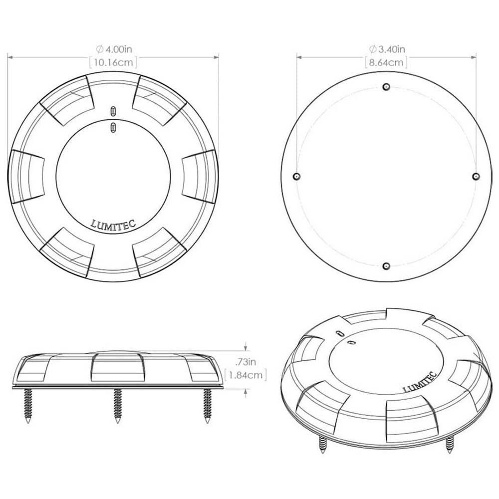 Купить Lumitec 451-101139 Aurora Белый/красный светодиод с регулируемой яркостью Серебристый Silver 290 mAh 12V  7ft.ru в интернет магазине Семь Футов