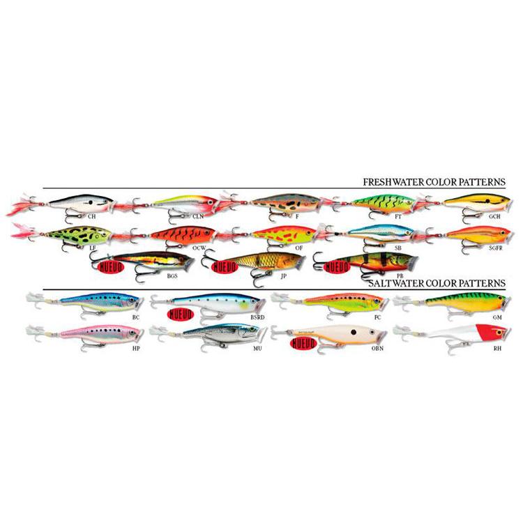 Купить Rapala 14RASP09FT Skitter Pop 90 Mm 14g Многоцветный  FT 7ft.ru в интернет магазине Семь Футов