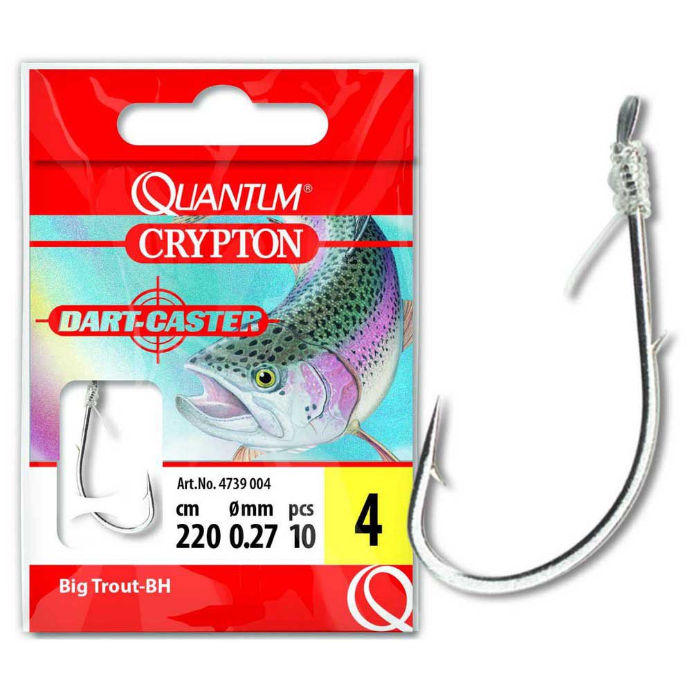 Купить Quantum fishing 4739008 Crypton Big Trout-BH 0.250 Mm Связанные Крючки Серебристый Silver 8  7ft.ru в интернет магазине Семь Футов