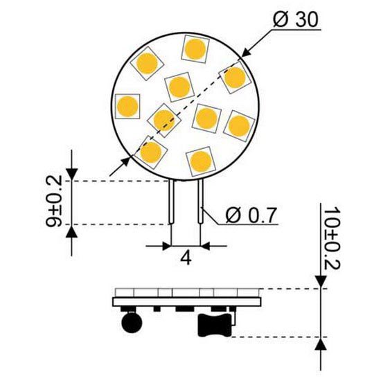 Купить Talamex 14340502 Super LED G4 10xSMD Side Белая  Warm White 160 Lumens  7ft.ru в интернет магазине Семь Футов