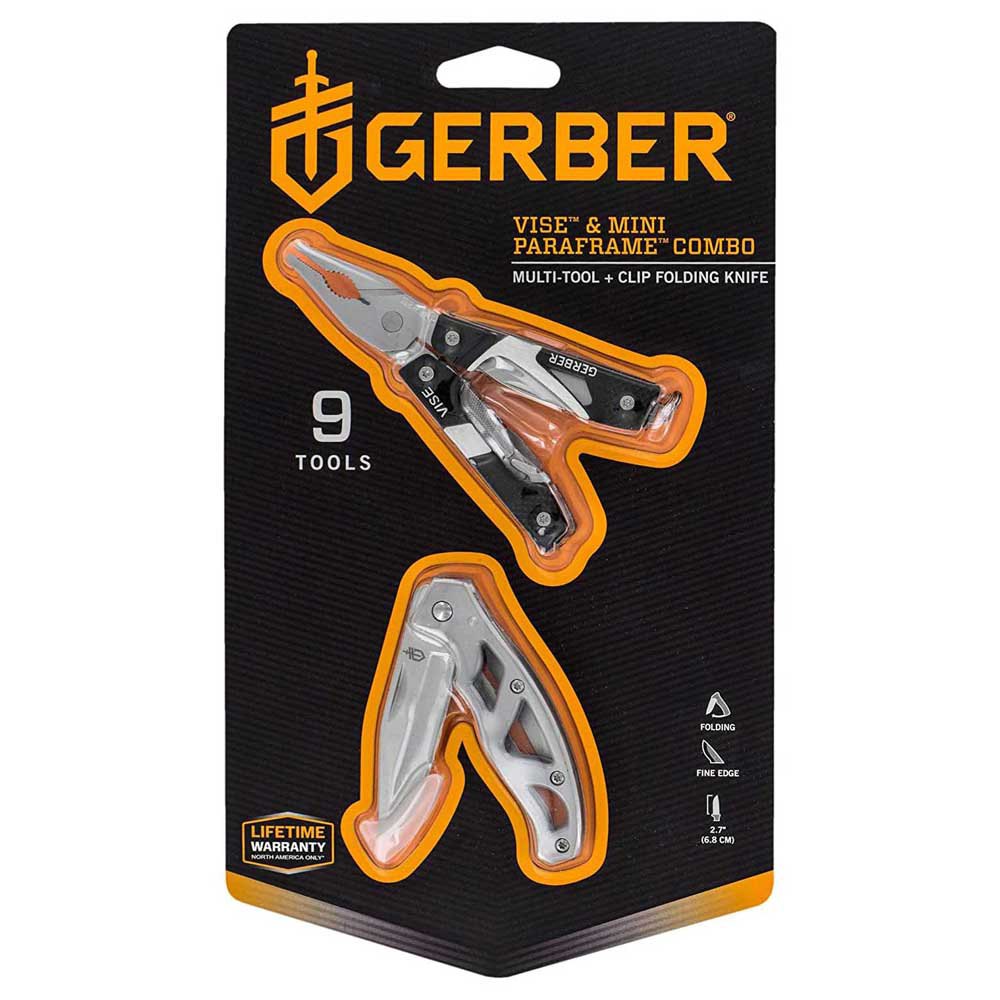 Купить Gerber GE31003205 Vise Mini Paraframe Мульти инструмент Черный Silver / Black 7ft.ru в интернет магазине Семь Футов